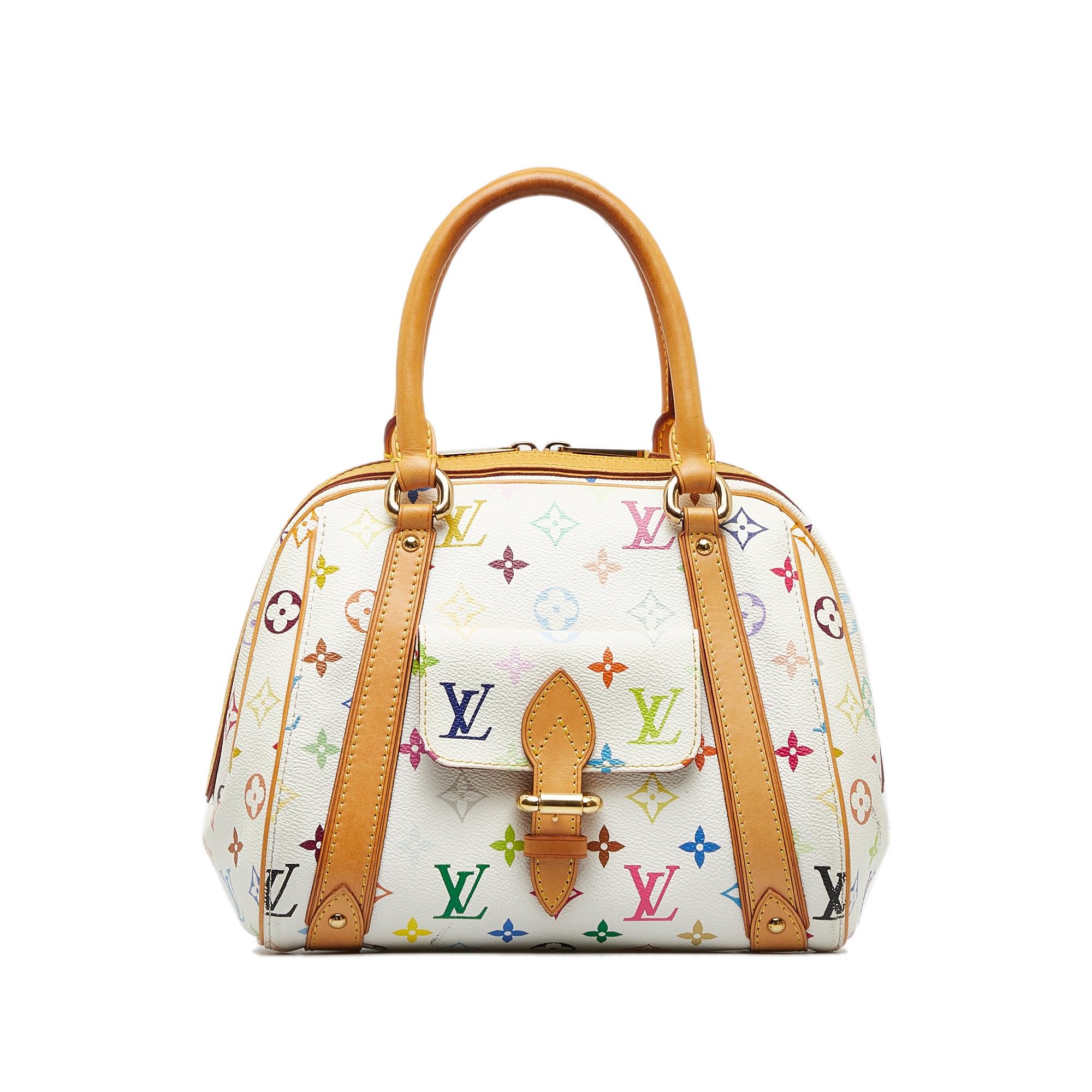 White Louis Vuitton Monogram Multicolore Priscilla Handbag – Designer  Revival