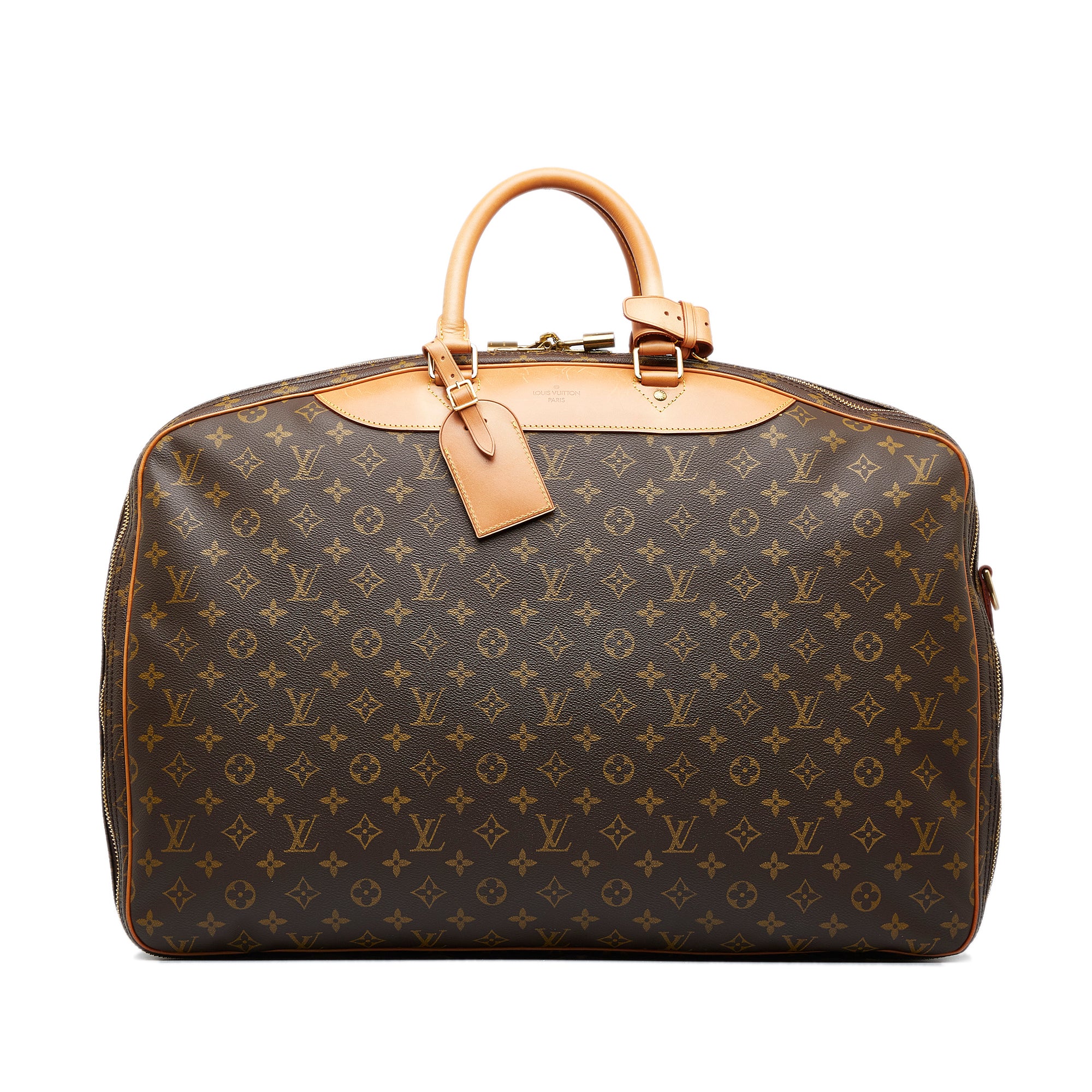 AUTHENTIC Louis Vuitton Monogram Canvas Alize 2 Poches Travel Bag