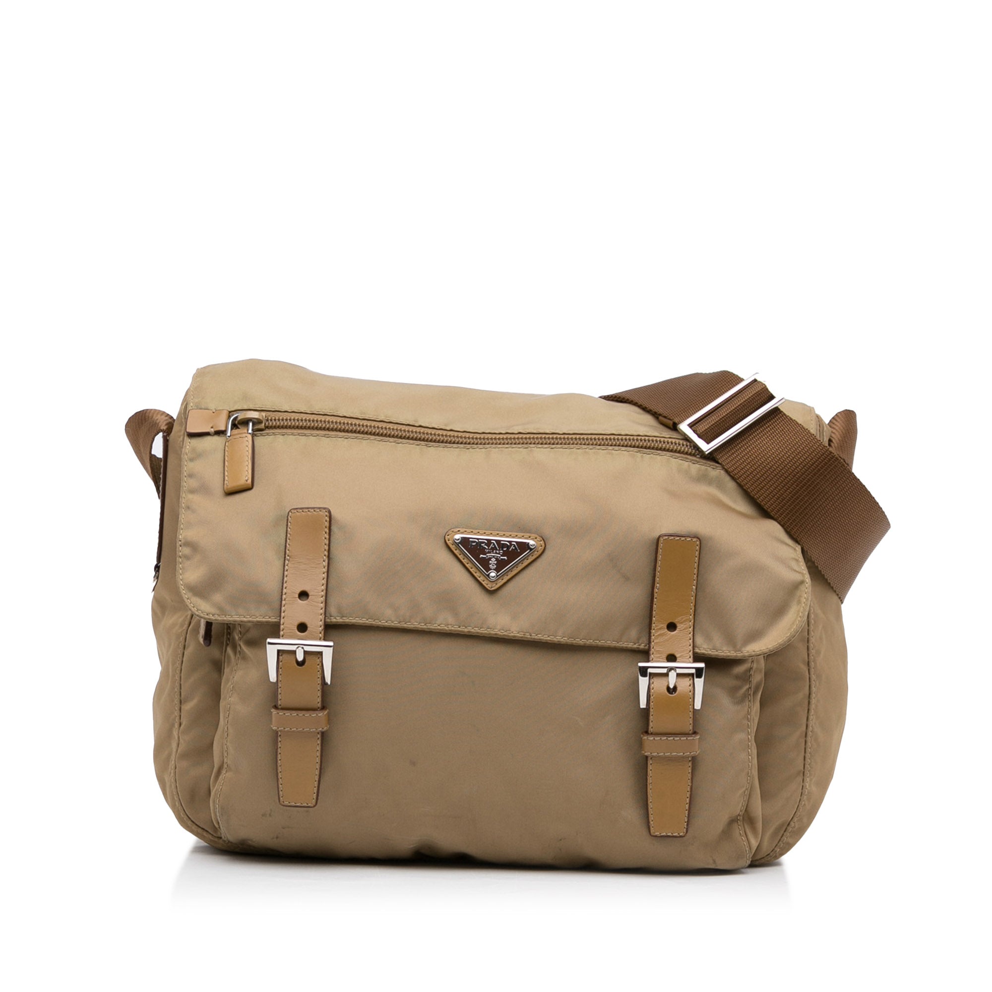 Brown Prada Tessuto Messenger Bag – Designer Revival