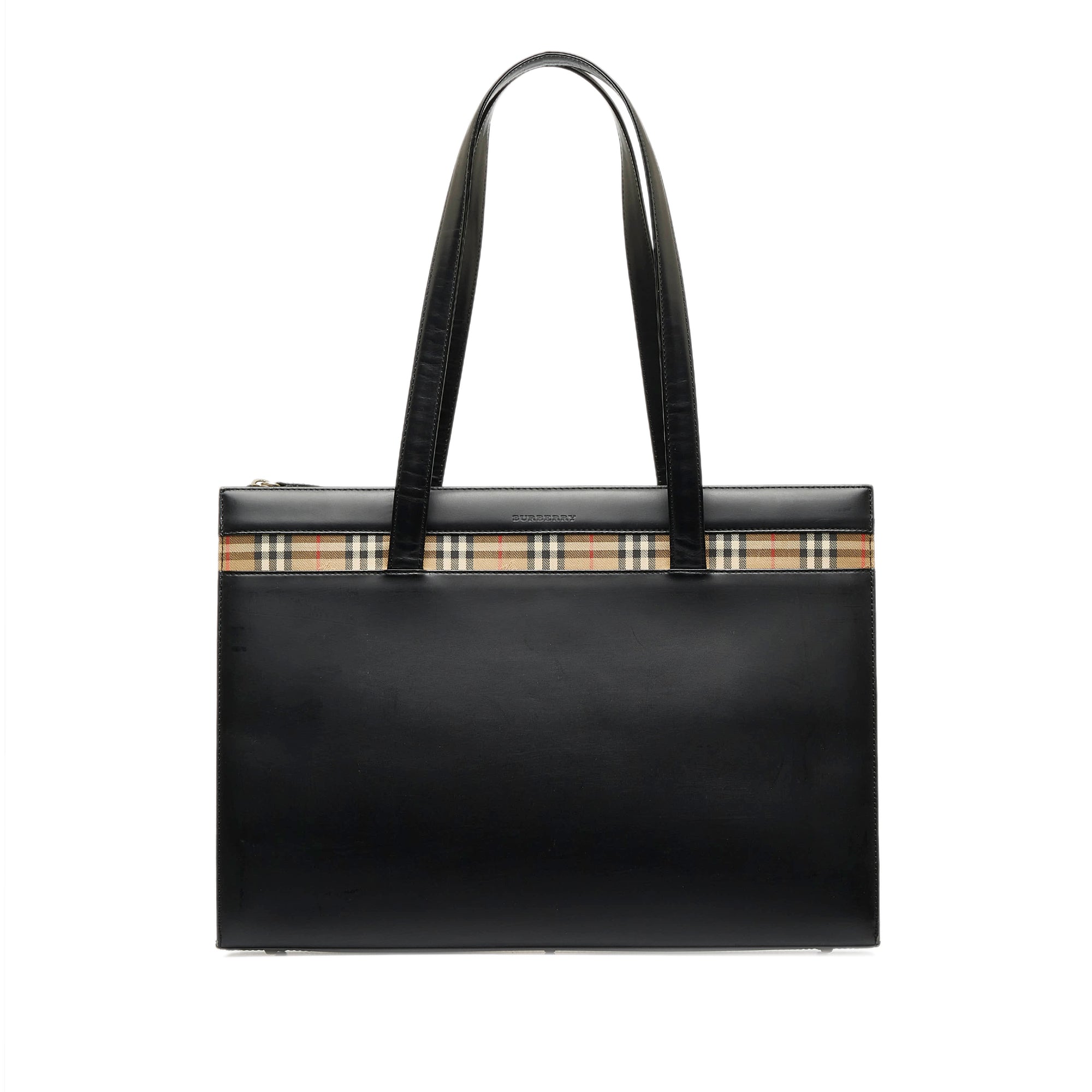Black Burberry Leather Tote Bag – Designer Revival