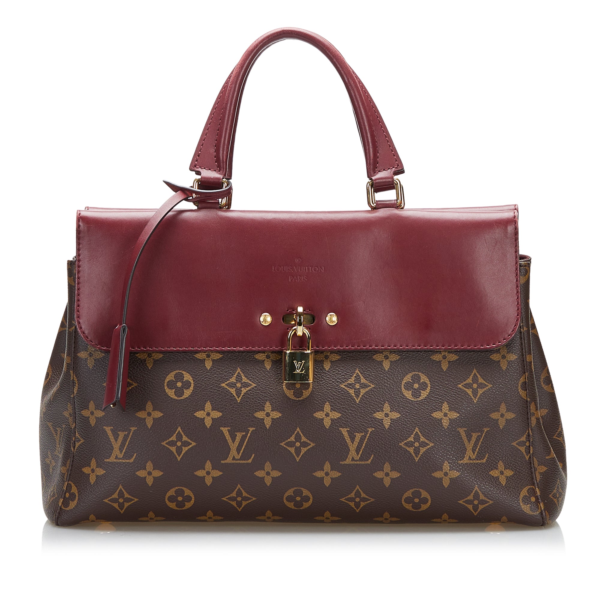 red and brown louis vuitton bag