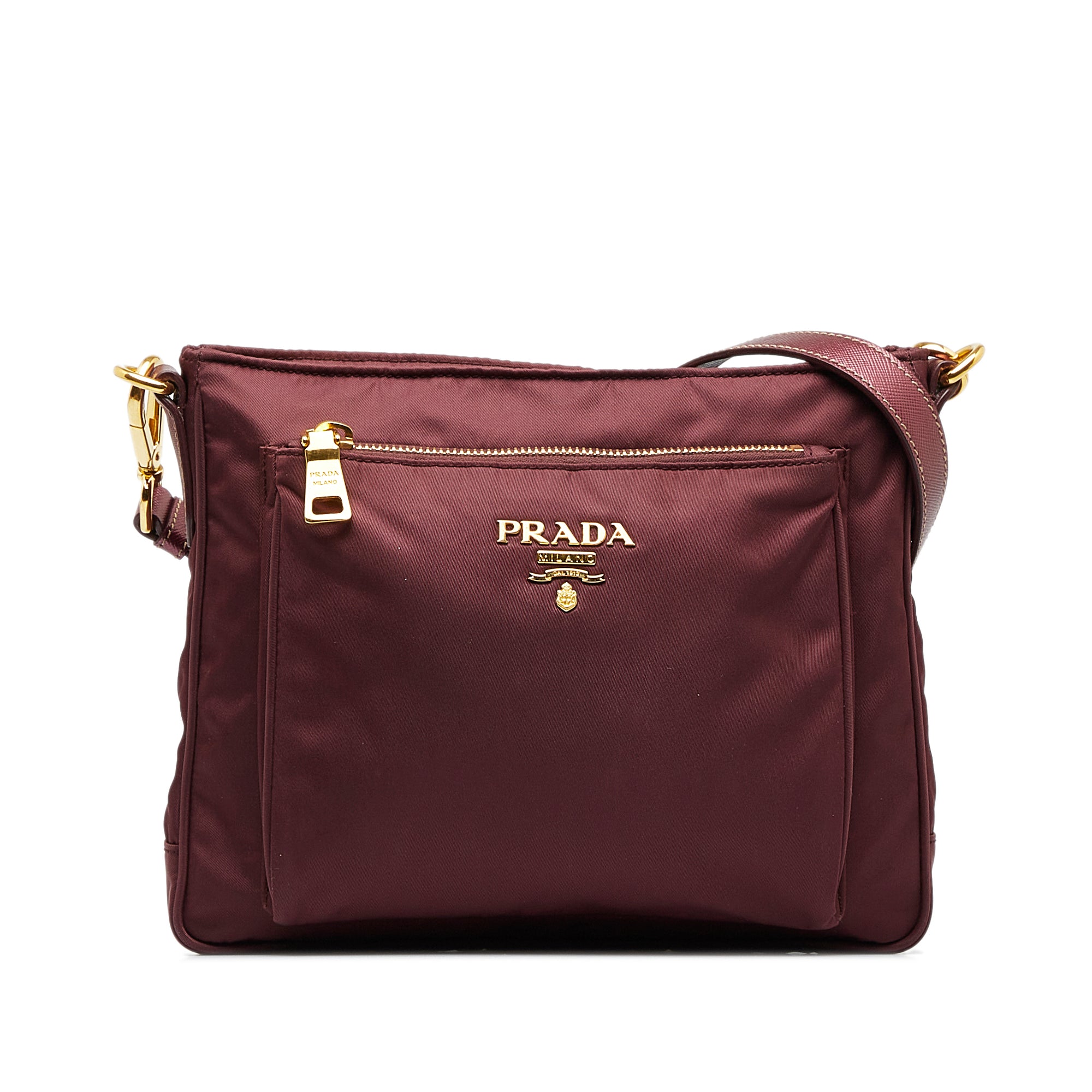 Red Prada Tessuto Crossbody Bag – Designer Revival