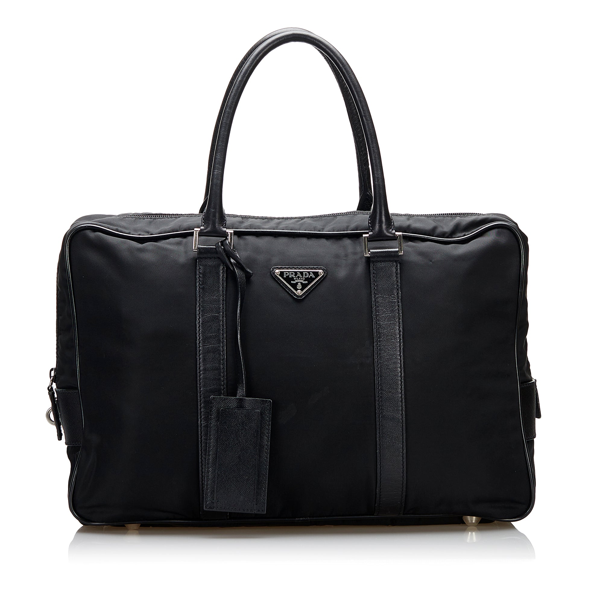 Black Prada Tessuto Business Bag – Designer Revival
