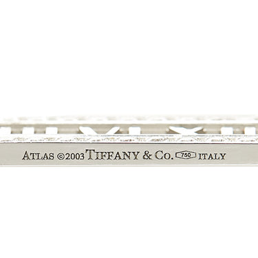 Silver Tiffany Diamond Atlas Bar Pendant Necklace - Designer Revival