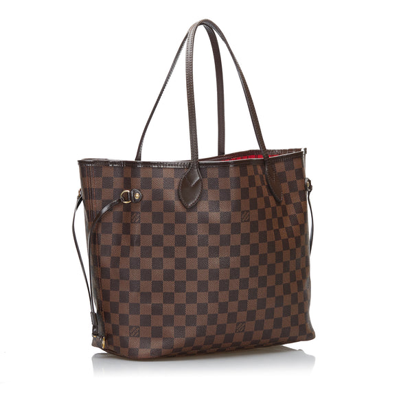 Louis Vuitton Neverfull MM Size Ebene Damier Tote Pre Loved