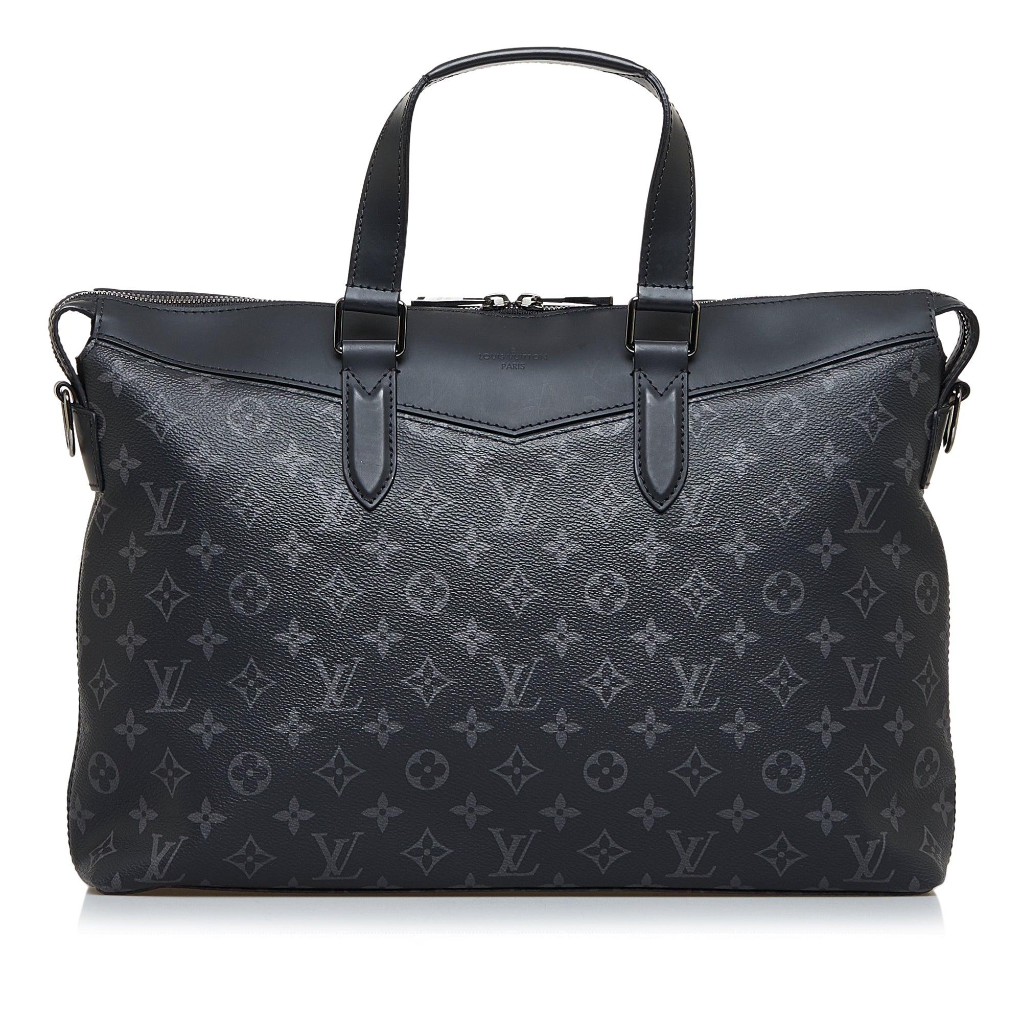 Black Louis Vuitton Monogram Eclipse Explorer Business Bag