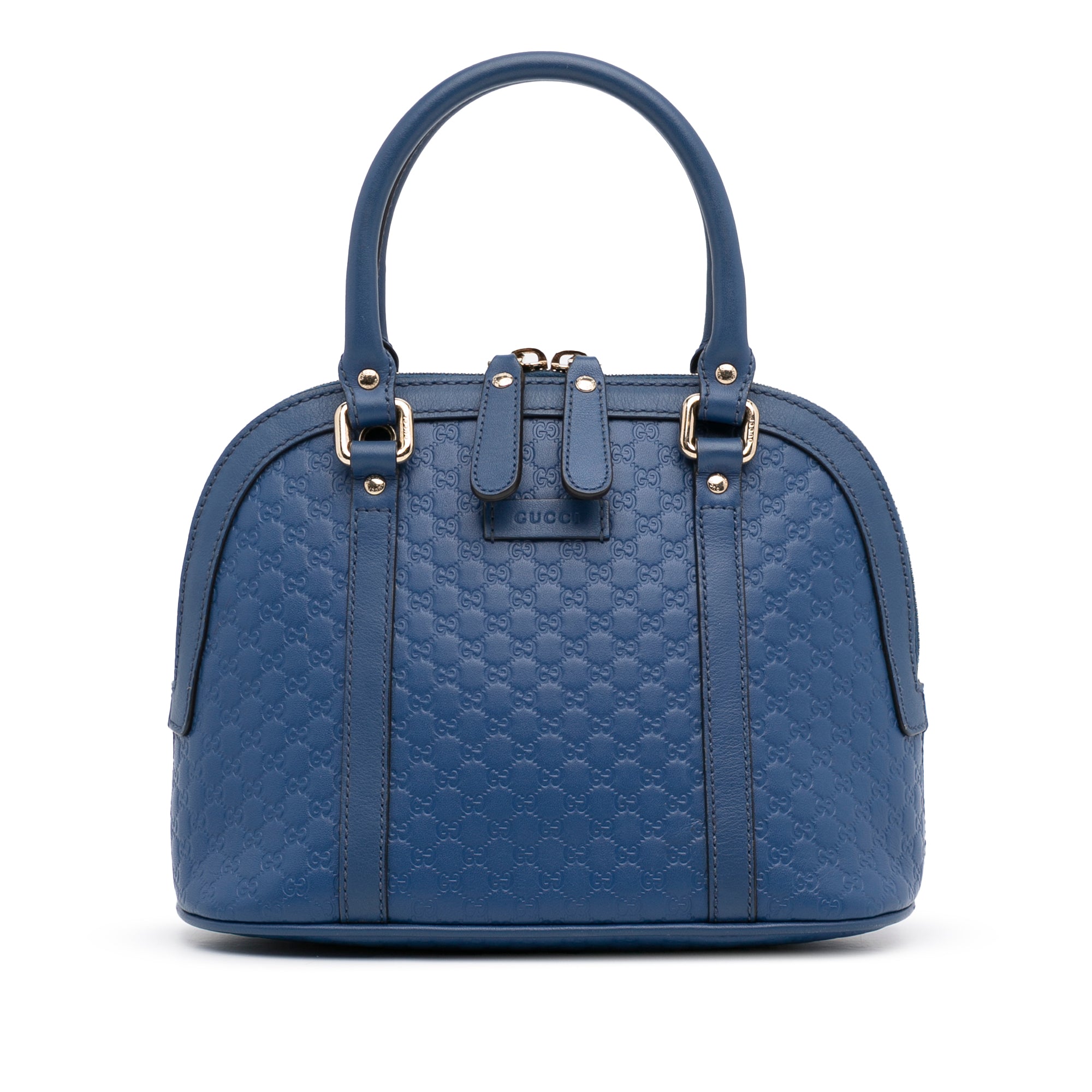 Blue Gucci Mini Microguccissima Dome Satchel – Designer Revival
