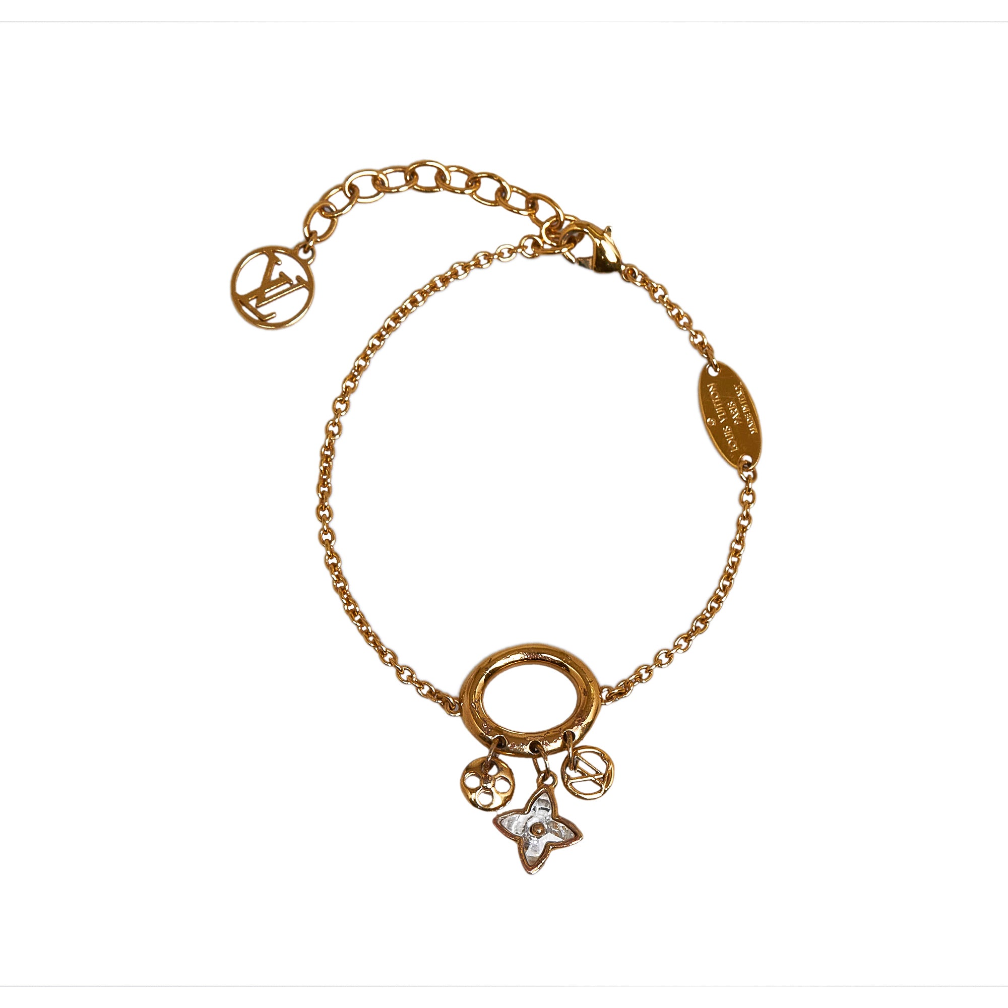 Louis Vuitton Blooming Supple Bracelet Gold Metal