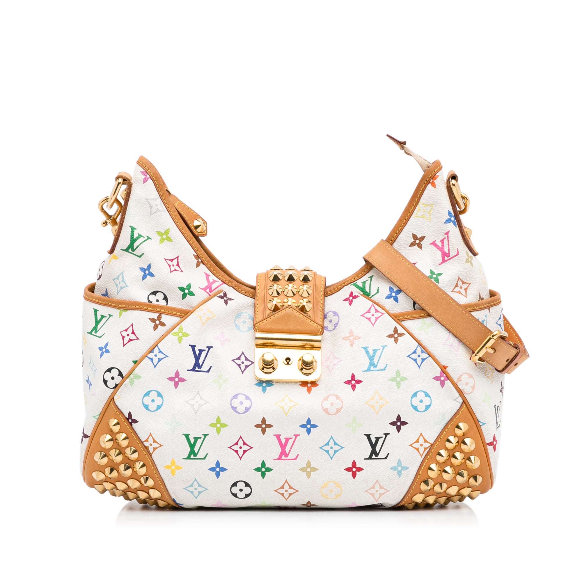 Louis Vuitton Courtney GM Multicolor White Crossbody - Certified Authentic
