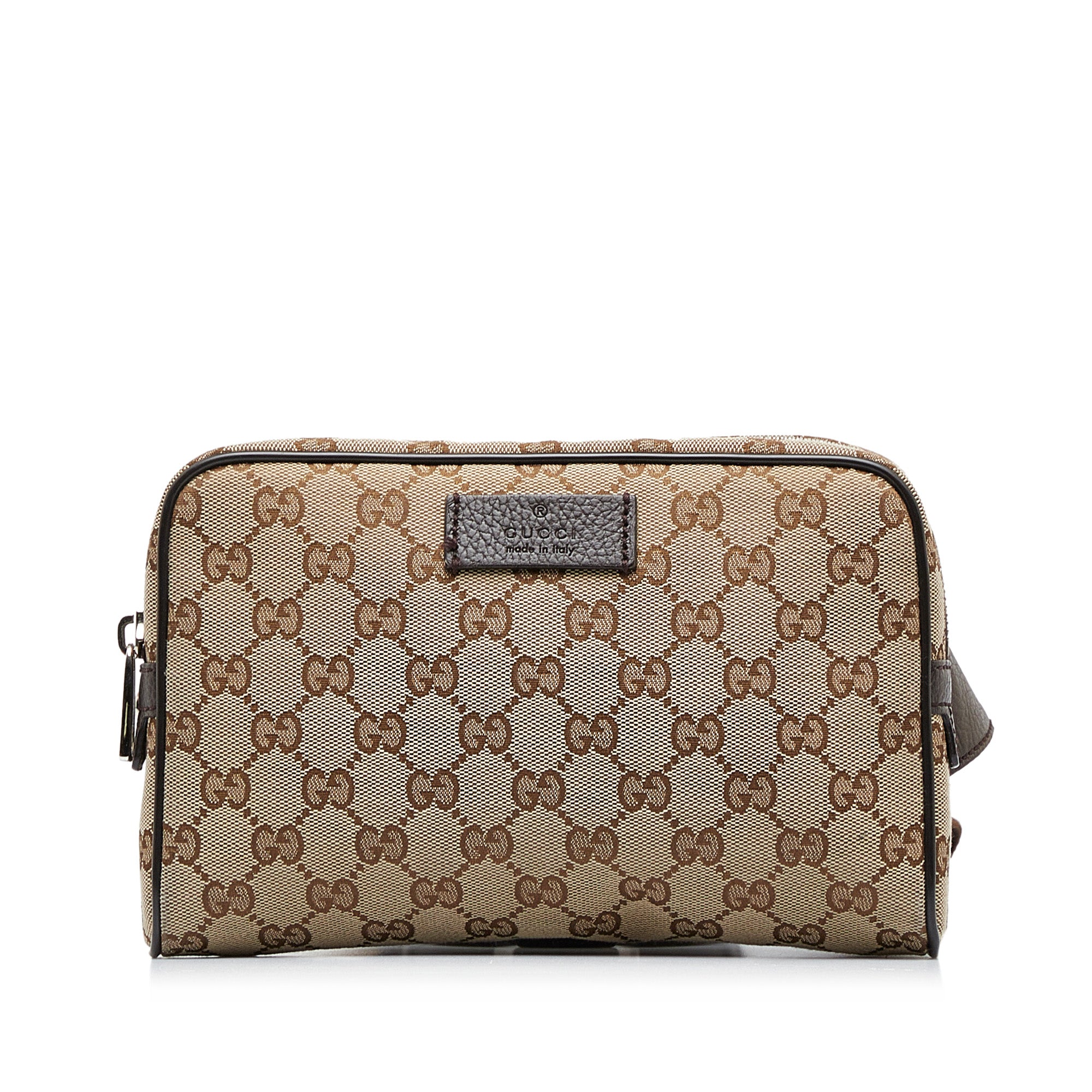 Black Gucci GG Canvas Double Pocket Belt Bag – Designer Revival