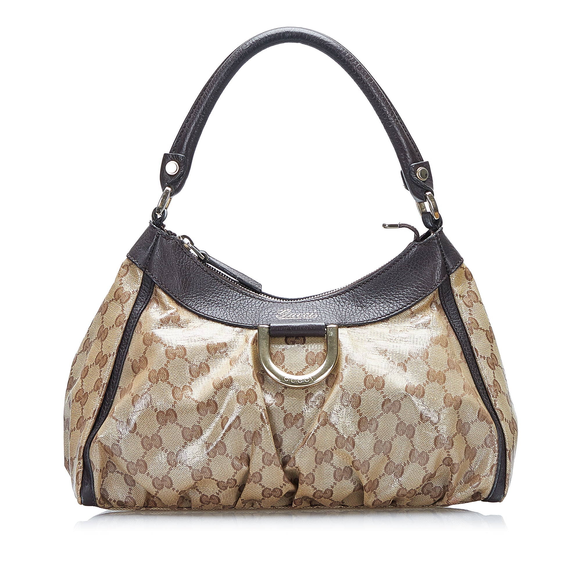 Brown Gucci GG Canvas Abbey D Ring Crossbody Bag – Designer Revival