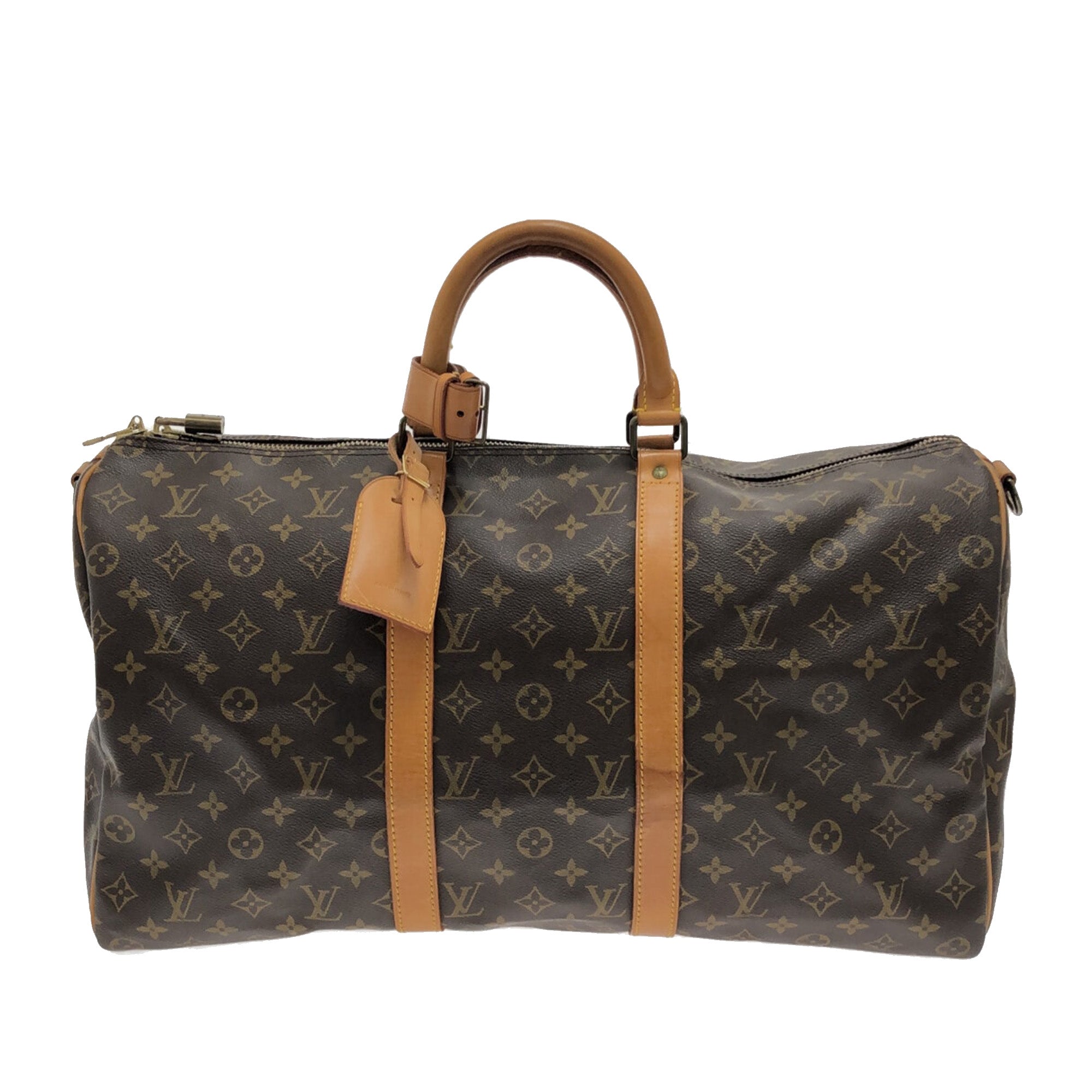 RvceShops Revival, Brown Louis Vuitton Monogram Keepall 50 Travel Bag