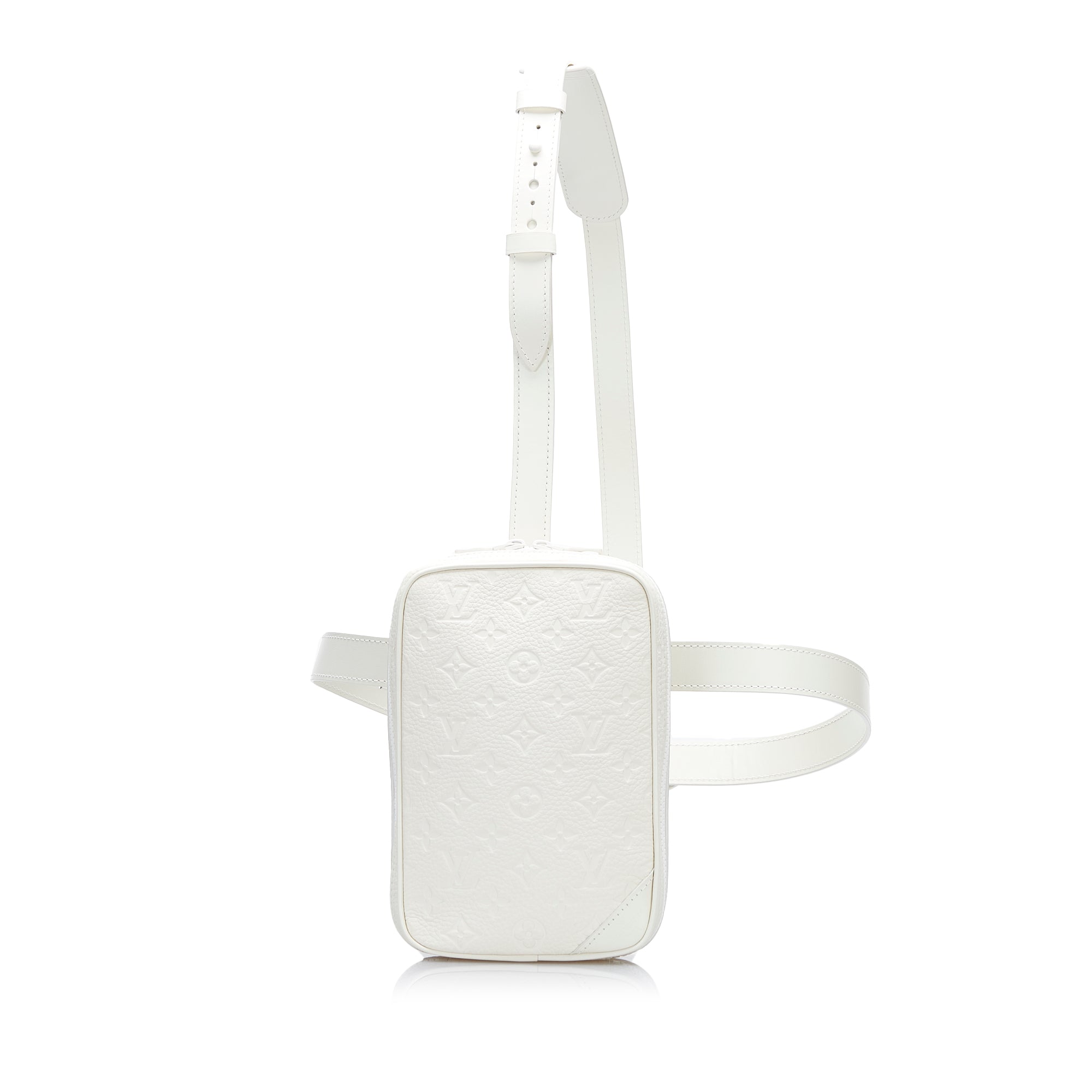 White Louis Vuitton Monogram Taurillon Utility Side Crossbody Bag –  Designer Revival