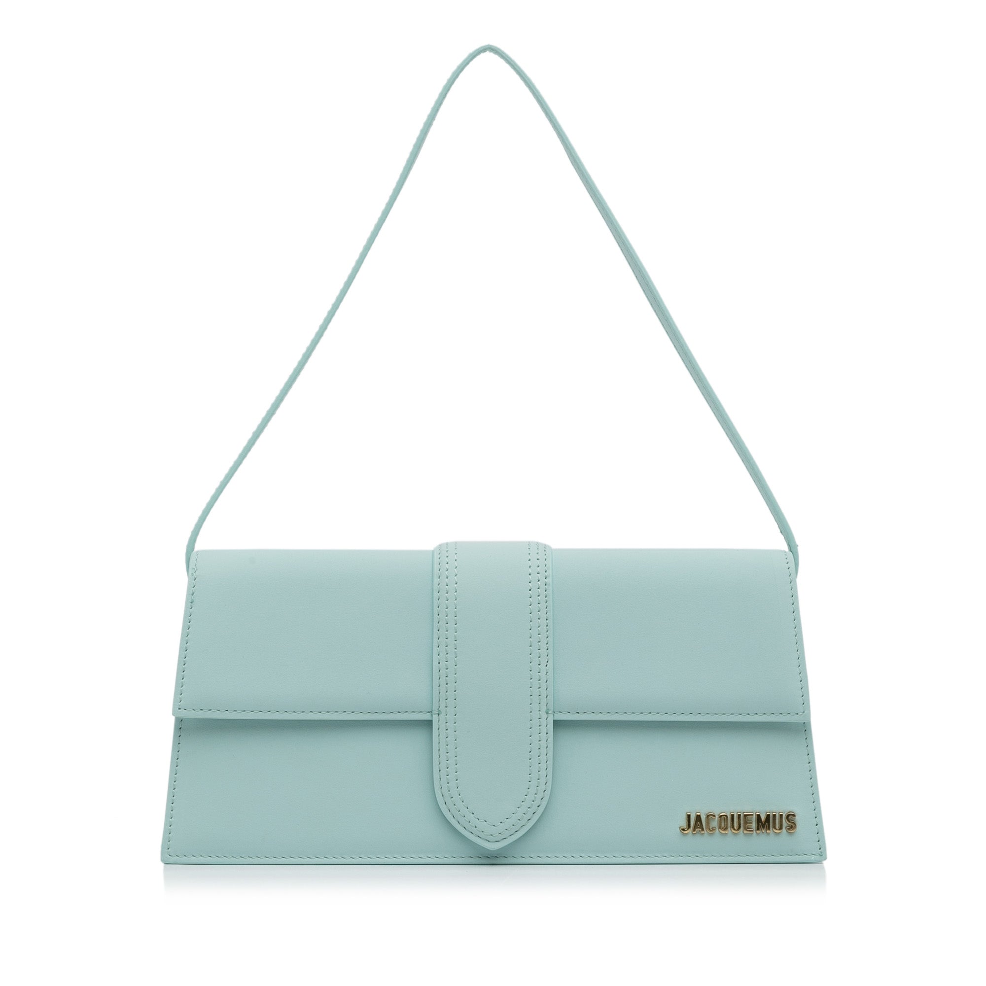 Le Bambino Leather Shoulder Bag in Blue - Jacquemus