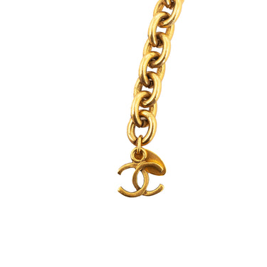 Gold Chanel Double Sun CC Chain-Link Belt - Designer Revival