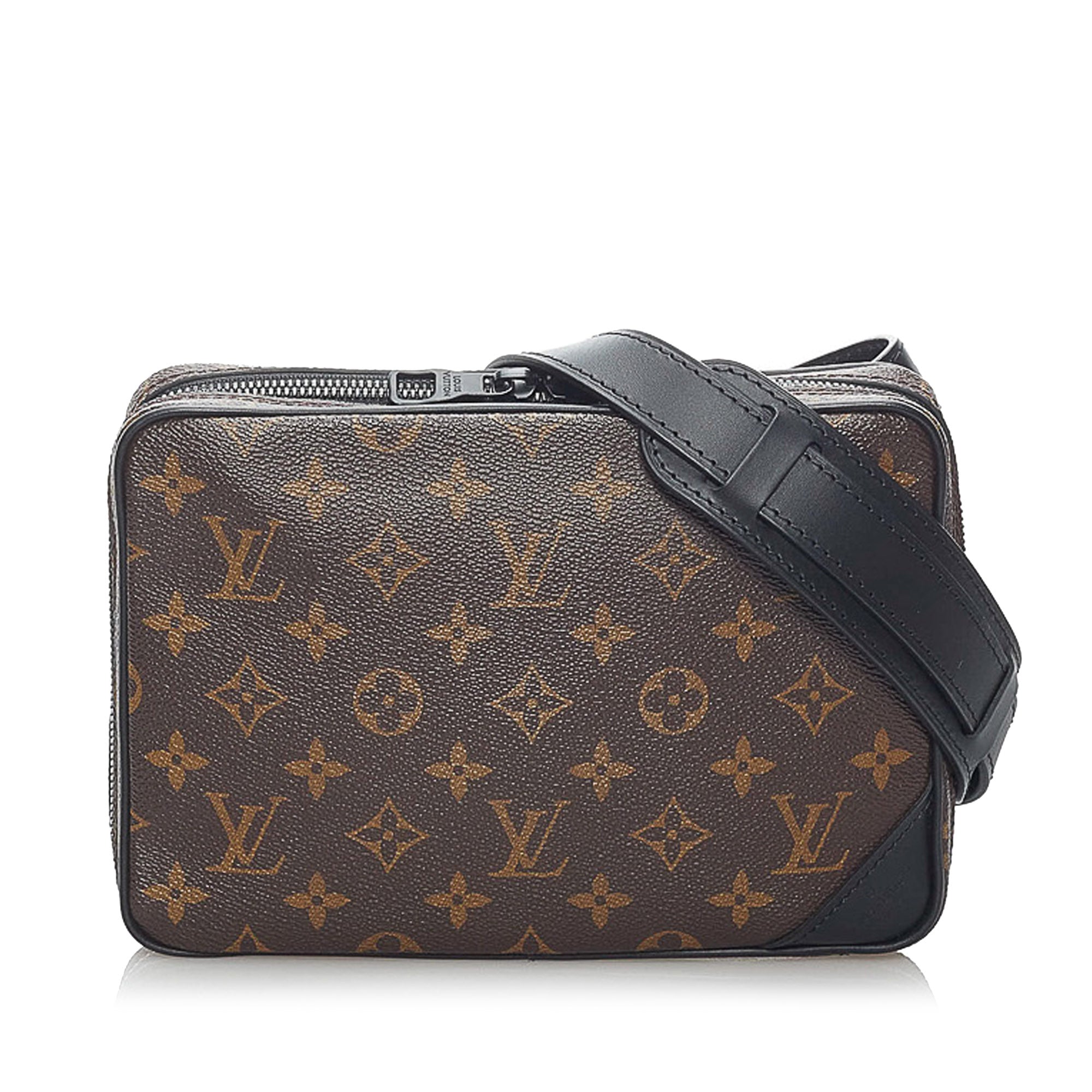 Brown Louis Vuitton Monogram Utility Front Bag
