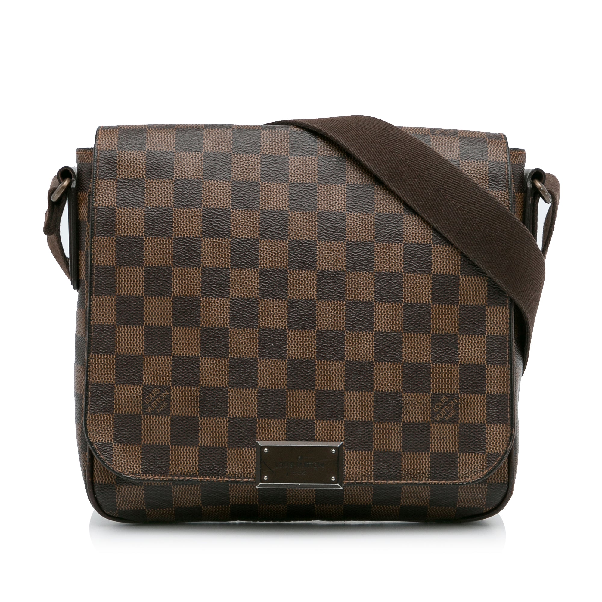 Brown Louis Vuitton Damier Ebene District PM Crossbody Bag – Designer  Revival