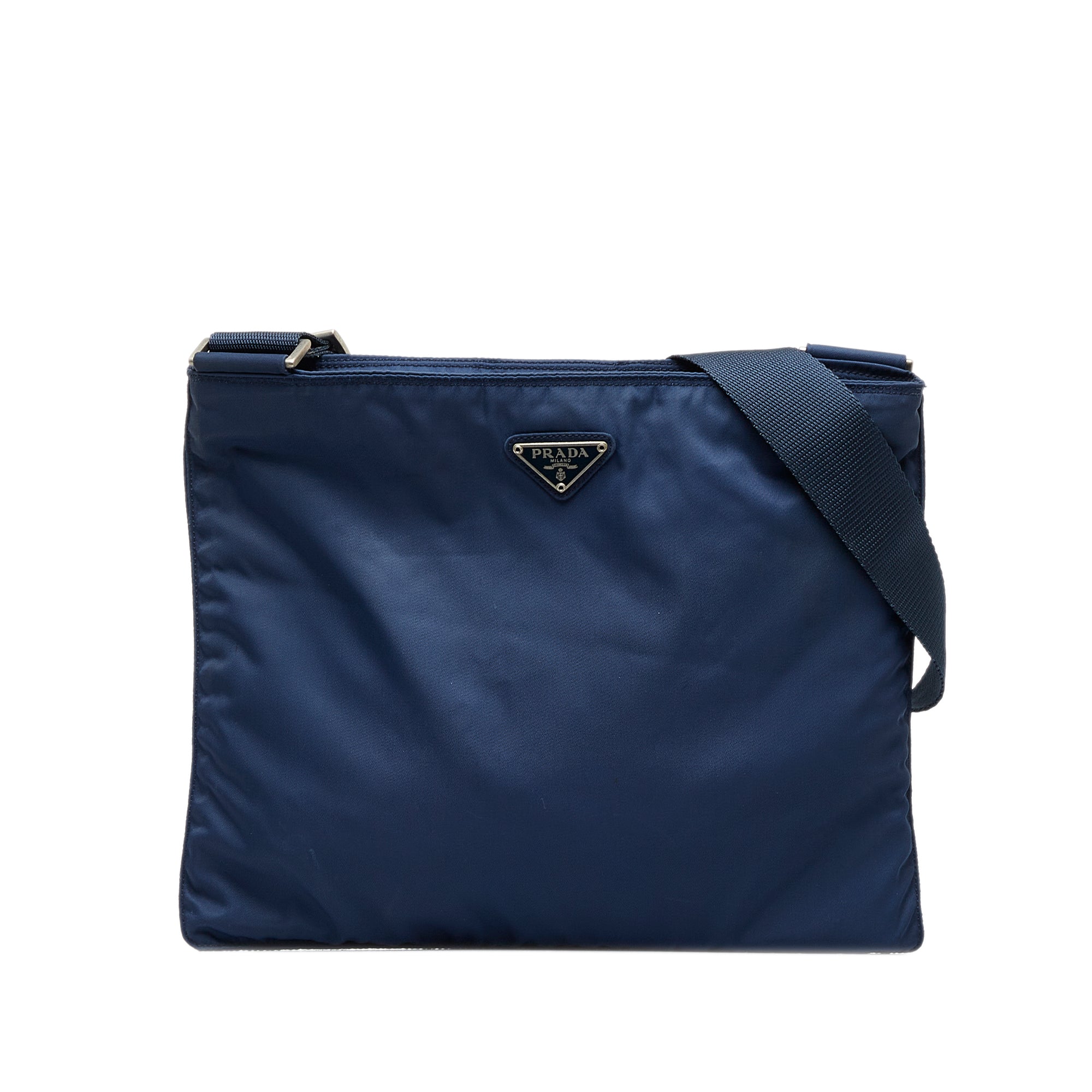Prada Pre-Owned Blue Tessuto Nylon Crossbody Bag, Best Price and Reviews