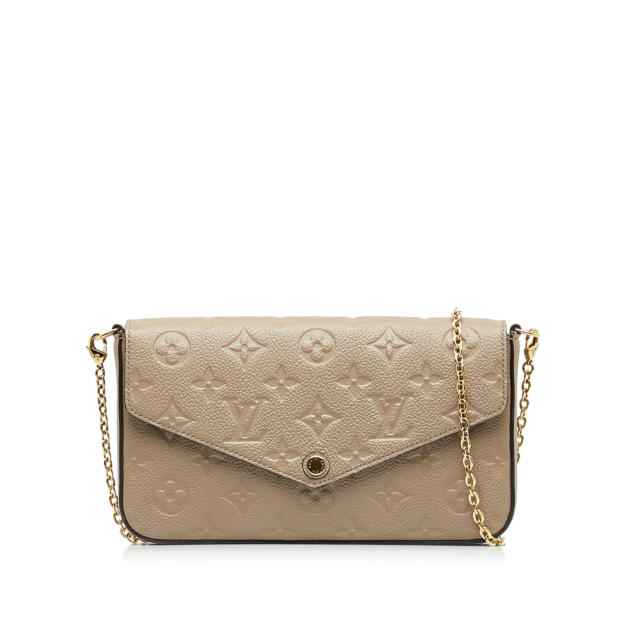 Buy Louis Vuitton Pochette Felicie Gm Empreinte Beige Crossbody Bag