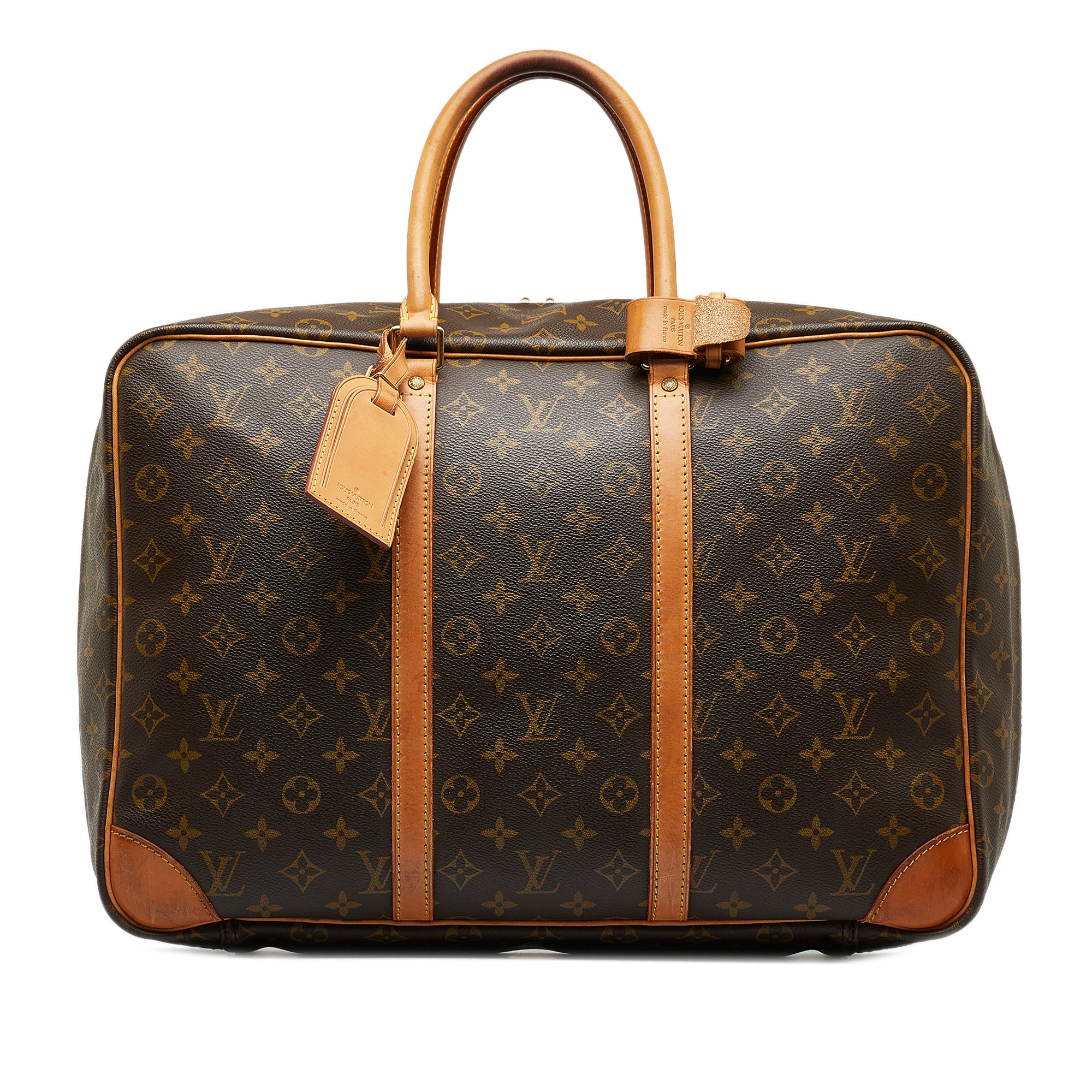 LOUIS VUITTON Sirius 50 Monogram Canvas Suitcase Travel Bag Brown