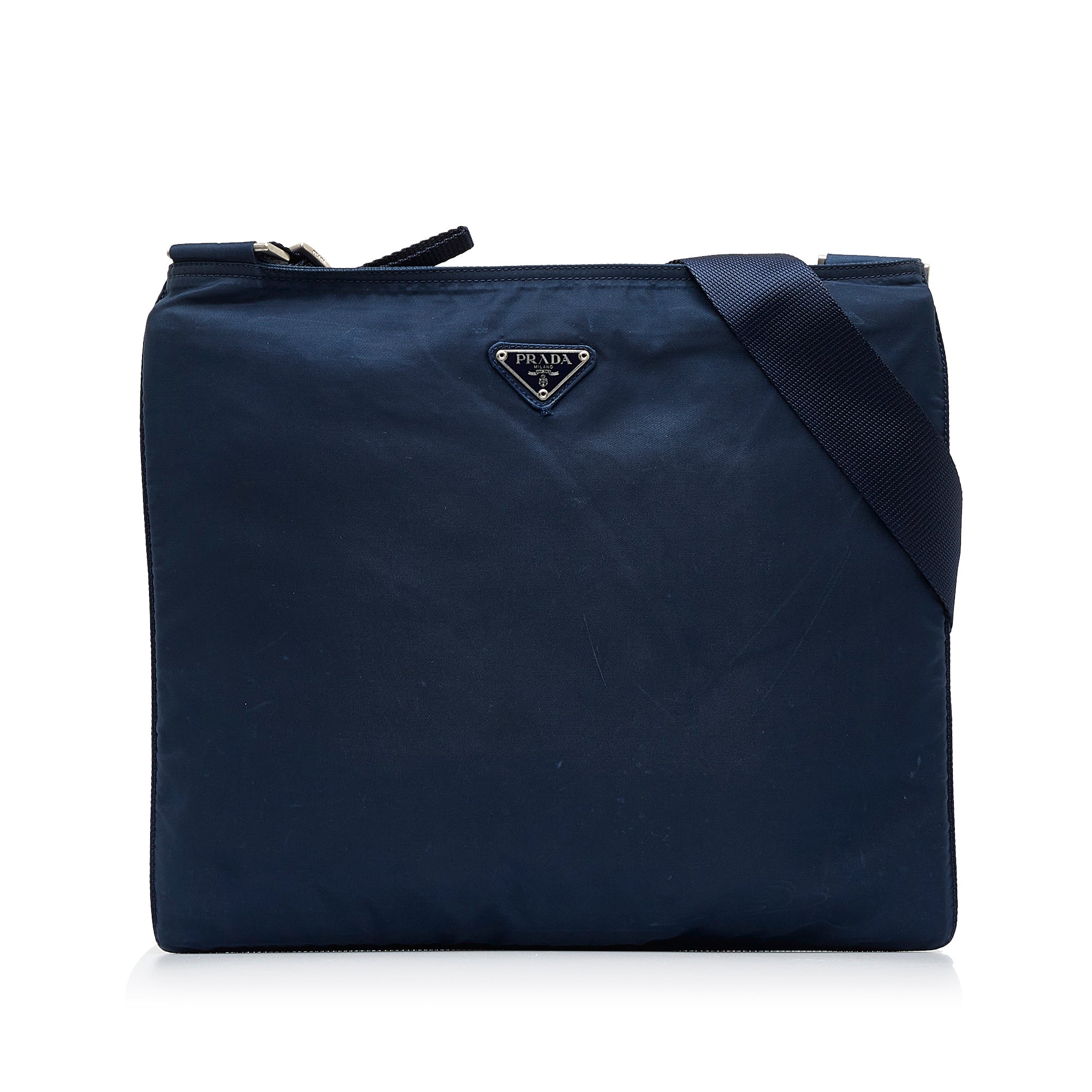 Prada Pre-Owned Blue Tessuto Nylon Crossbody Bag, Best Price and Reviews