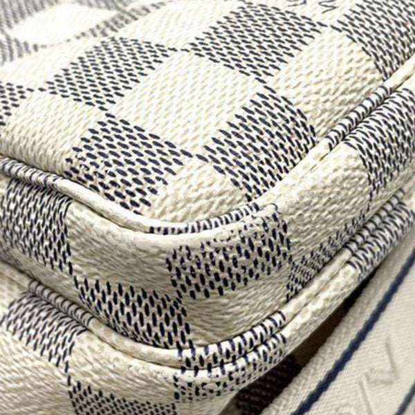 White Louis Vuitton Damier Azur Naviglio Crossbody Bag, AmaflightschoolShops Revival