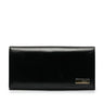 Black Fendi Leather Long Wallet - Designer Revival