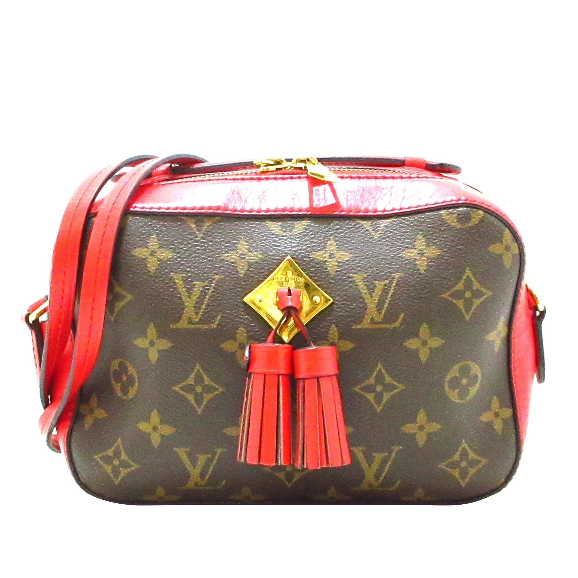 Brown Louis Vuitton Monogram Saintonge Crossbody Bag – Designer