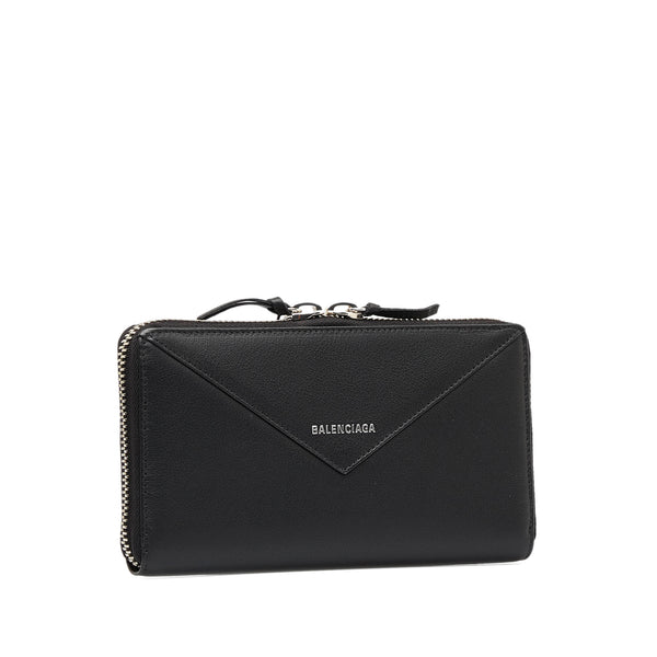Papier leather handbag Balenciaga Black in Leather - 25684885