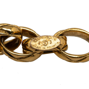 Gold Chanel CC Chain-Link Belt - Designer Revival