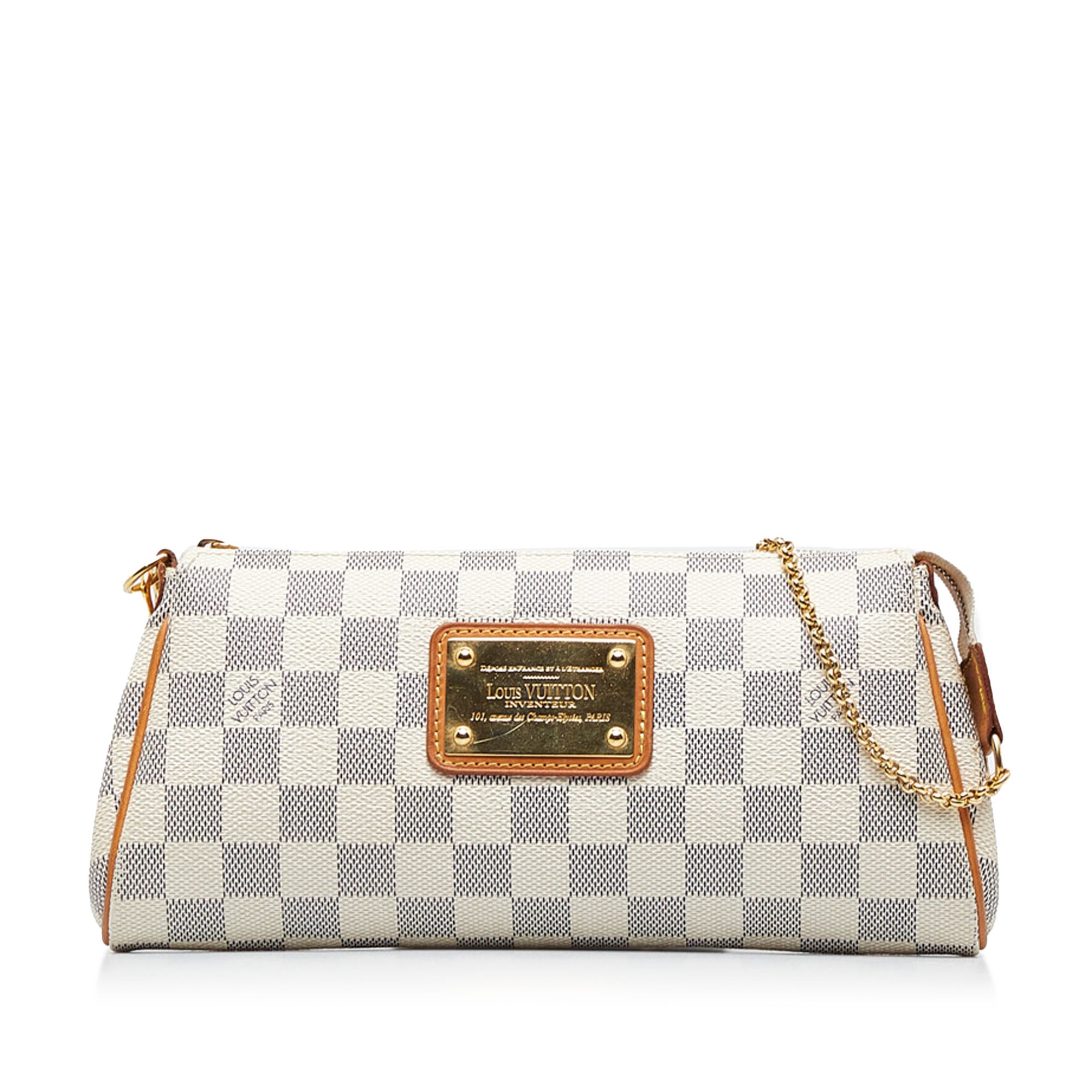 Louis Vuitton Eva Handbag Damier Crossbody Brown Leather for sale online