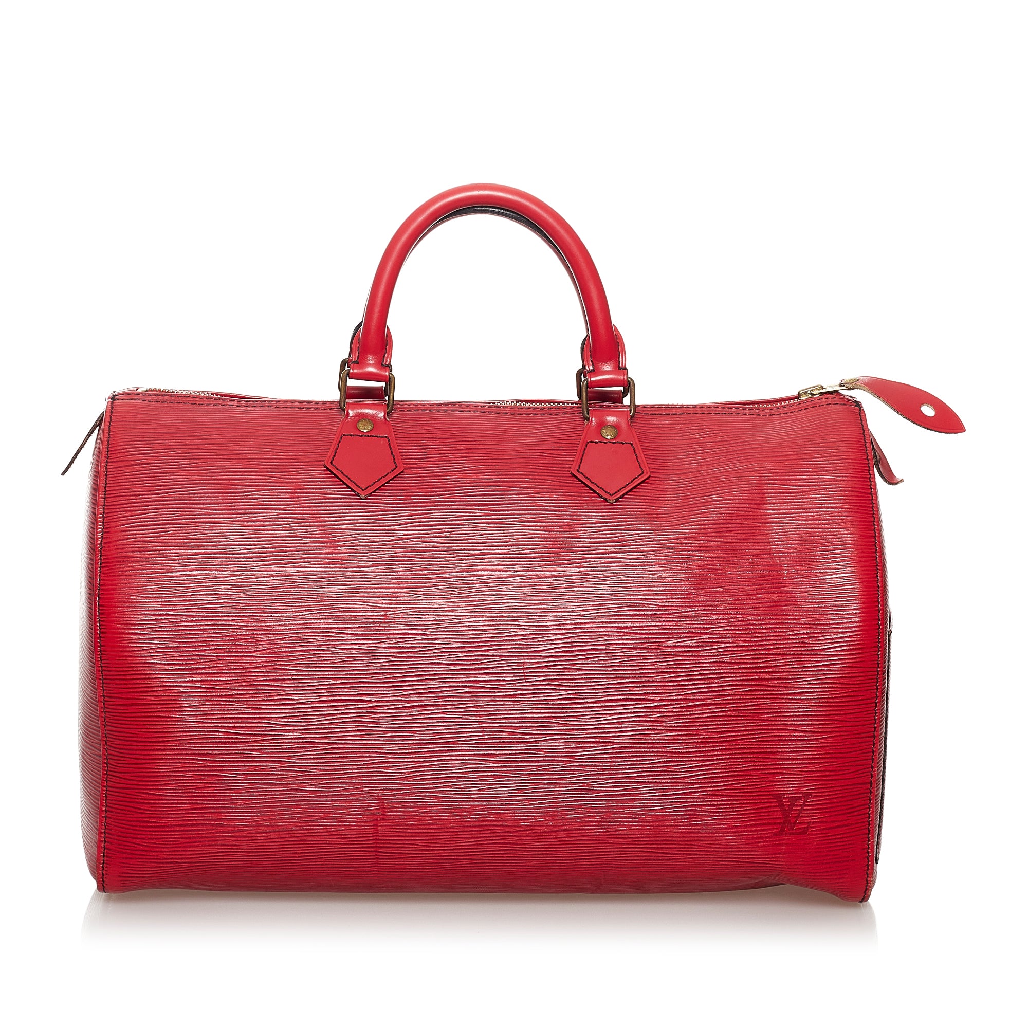 LOUIS VUITTON Epi Leather Red Speedy 30 Bag