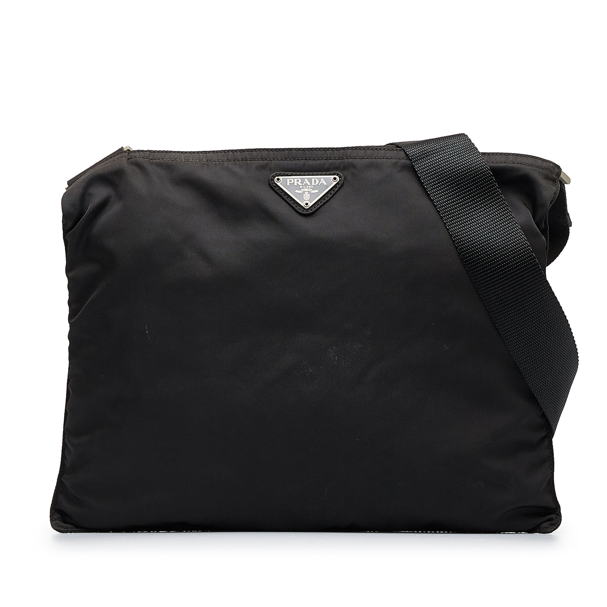 prada nylon crossbody bag with pouch