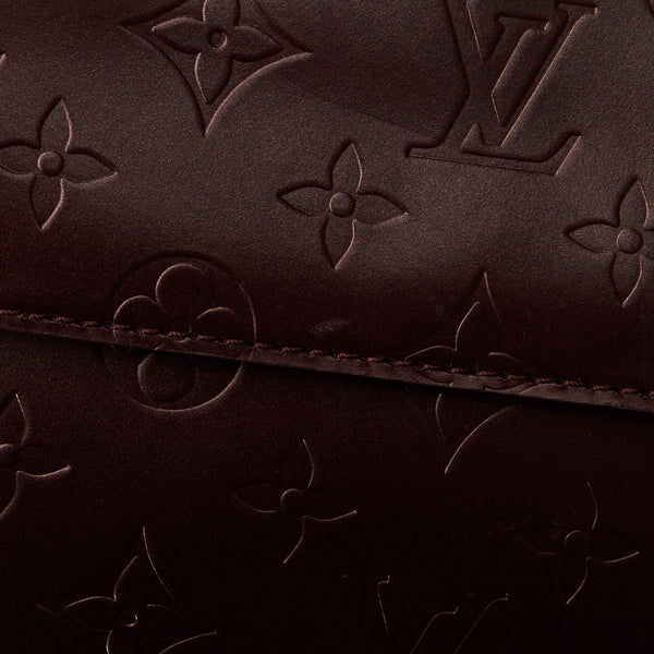 Purple Louis Vuitton Monogram Mat Alston Shoulder Bag, Bolso Cabás Louis  Vuitton Neverfull modelo mediano en lona y cuero marrón