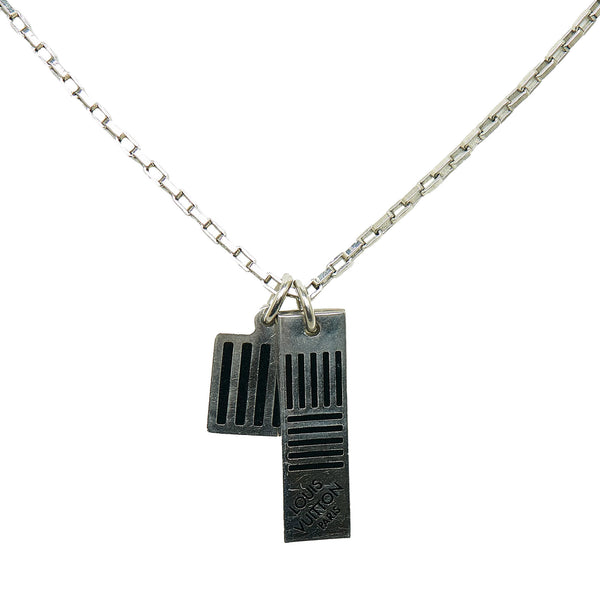 Louis Vuitton Damier Black Necklace - Brass Pendant Necklace, Necklaces -  LOU125230