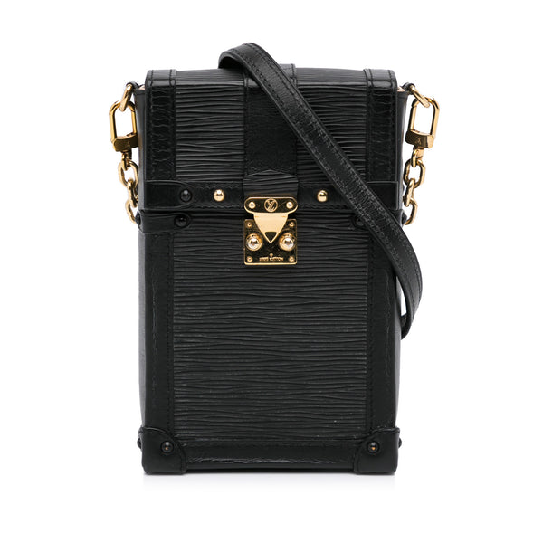 Black Louis Vuitton Epi Vertical Trunk Pochette Crossbody Bag