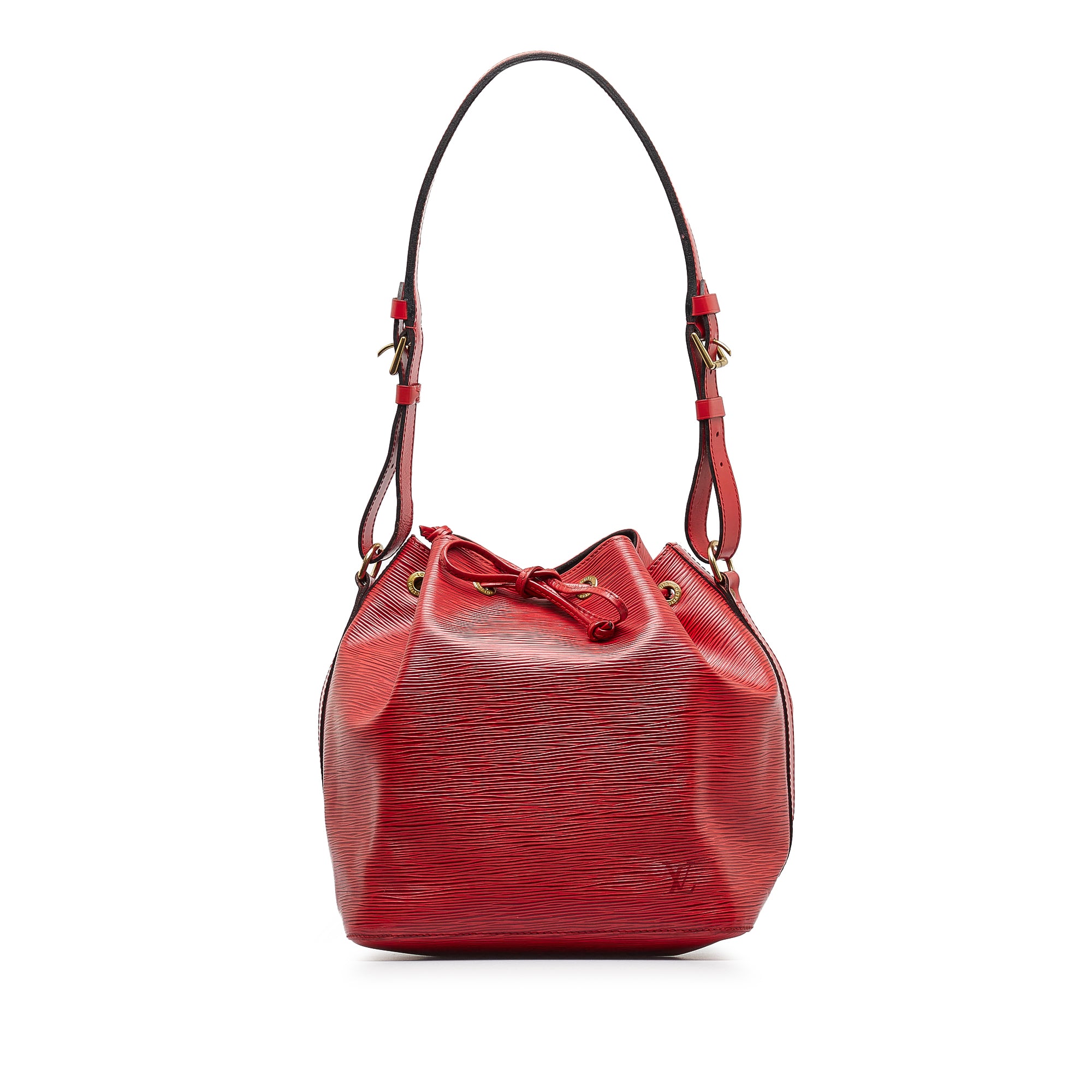 Louis Vuitton, Bags, Louis Vuitton Bucket Bag Petit Noe Red Epi