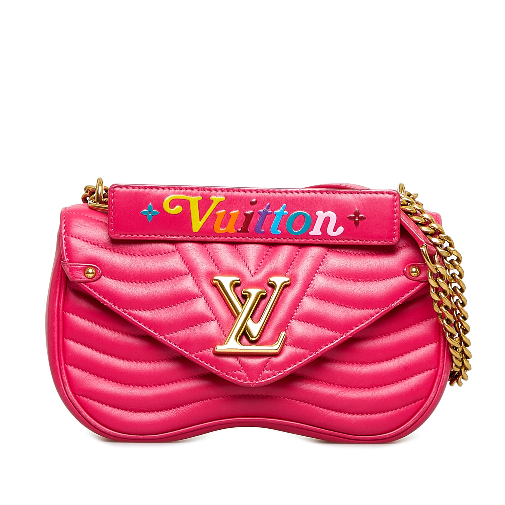 Pink Louis Vuitton New Wave Chain MM Crossbody Bag – Designer Revival