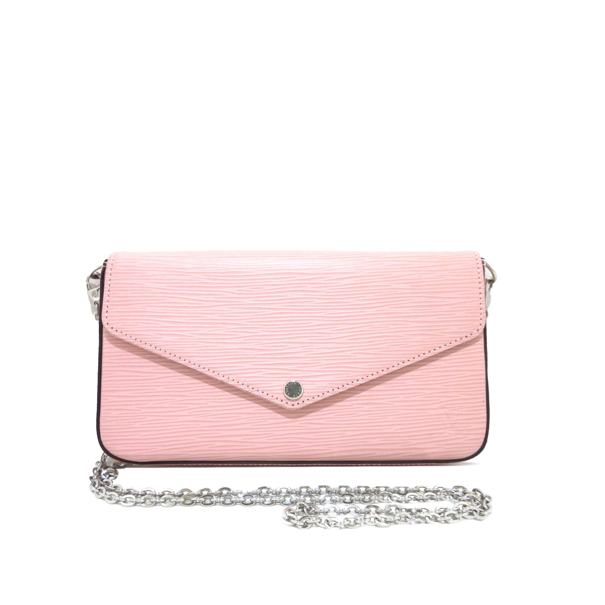 Pink Louis Vuitton Epi Pochette Felicie Crossbody Bag – Designer Revival
