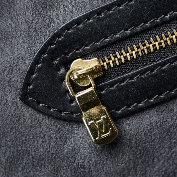 Louis Vuitton Lodge handbag in black monogram canvas and natural