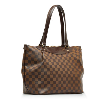 Brown Louis Vuitton Damier Ebene Westminster GM Shoulder Bag - Designer Revival