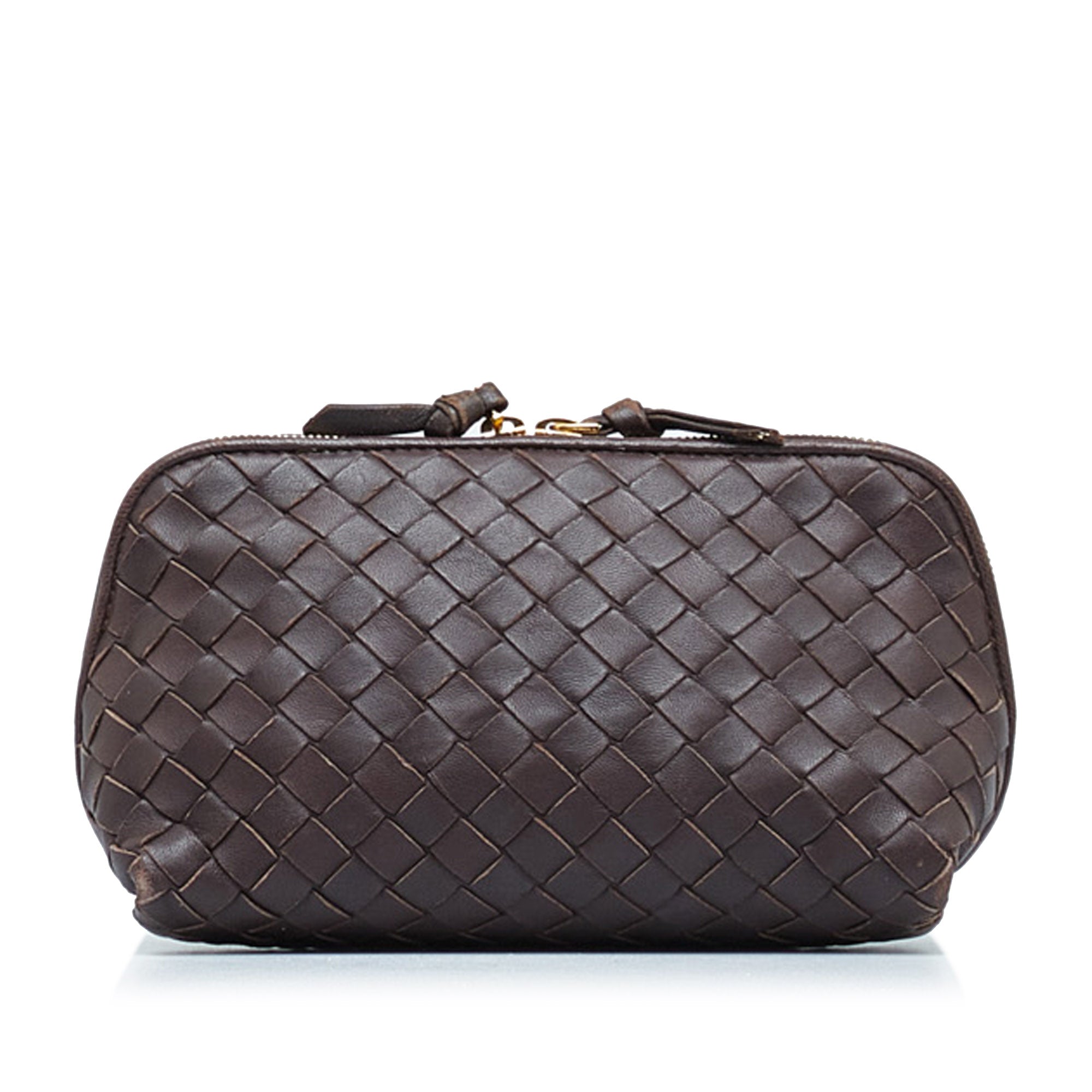 Bottega Veneta - Authenticated Point Handbag - Leather Black for Women, Very Good Condition