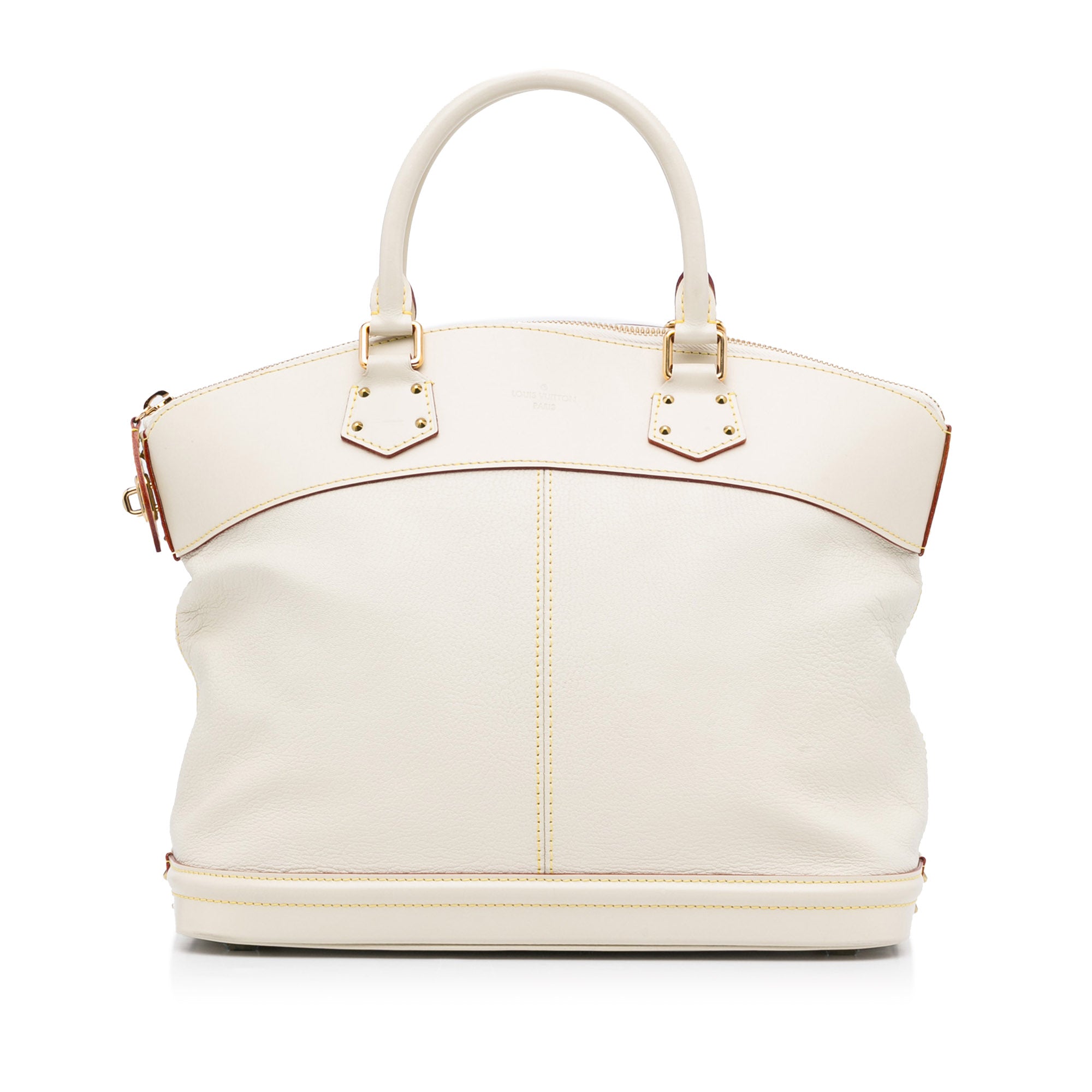 Louis Vuitton Lockit MM Suhali Leather Tote Bag Ivory