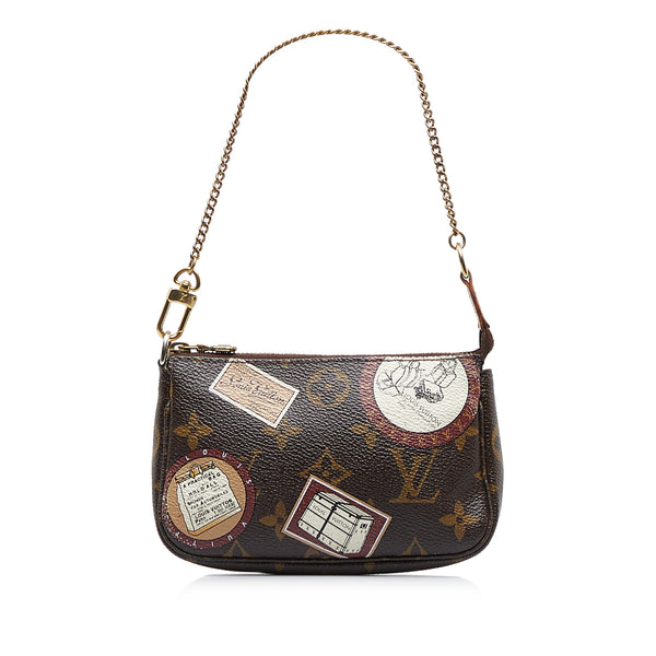 Louis Vuitton, Bags, Louis Vuitton Ltd Edition Mini Luggage Monogram Top  Handle Shoulder Brown Purse