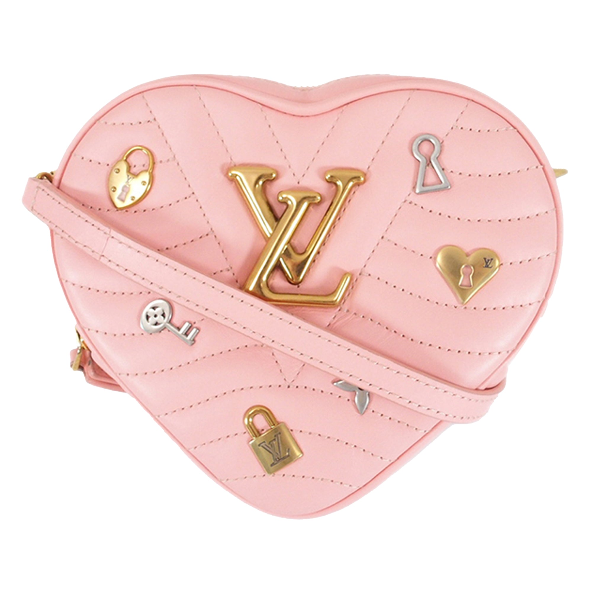 Pink Louis Vuitton New Wave Love Lock Heart Crossbody Bag – RvceShops  Revival