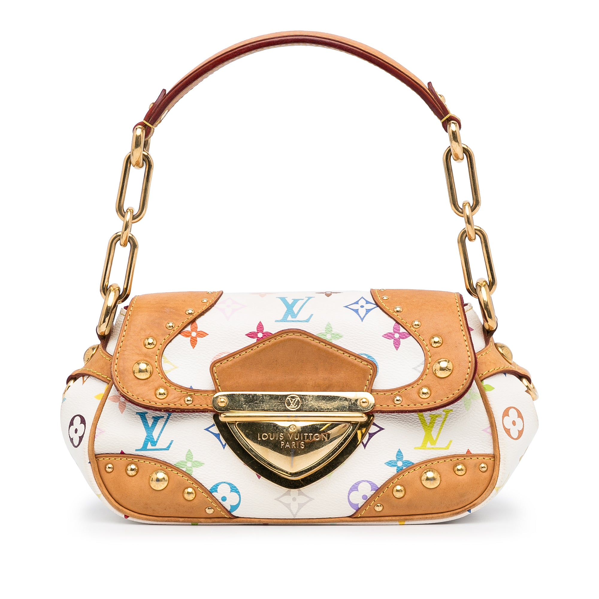 Louis Vuitton Monogram Multicolor Marilyn White Hand Shoulder Bag M40127