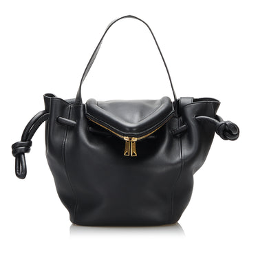 Black Bottega Veneta Beak Handbag - Designer Revival