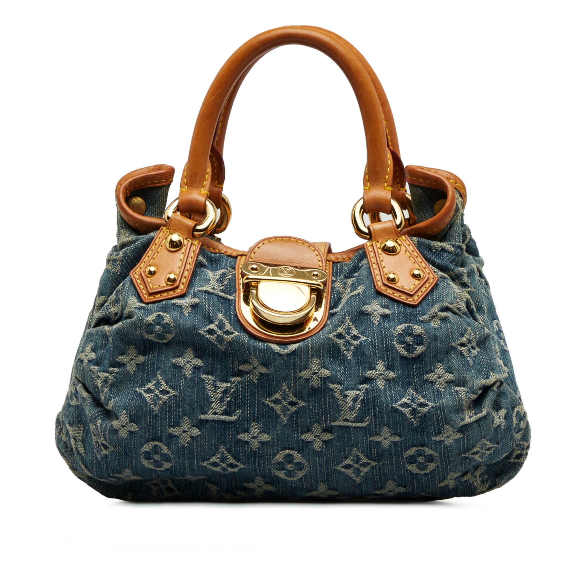Louis Vuitton - Authenticated Pleaty Handbag - Denim - Jeans Blue for Women, Very Good Condition