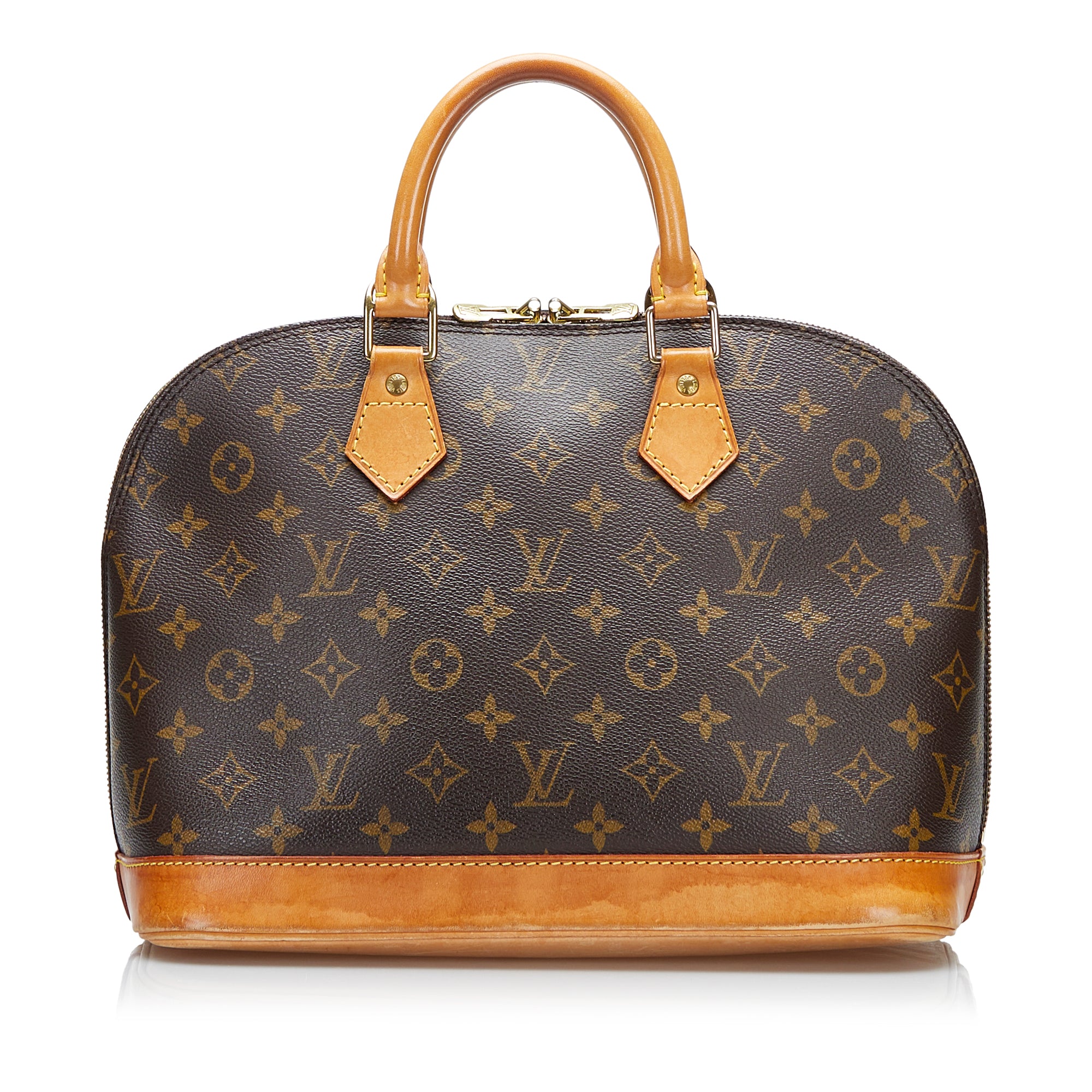 Louis Vuitton - Authenticated Alma Handbag - Cloth Brown for Women, Good Condition