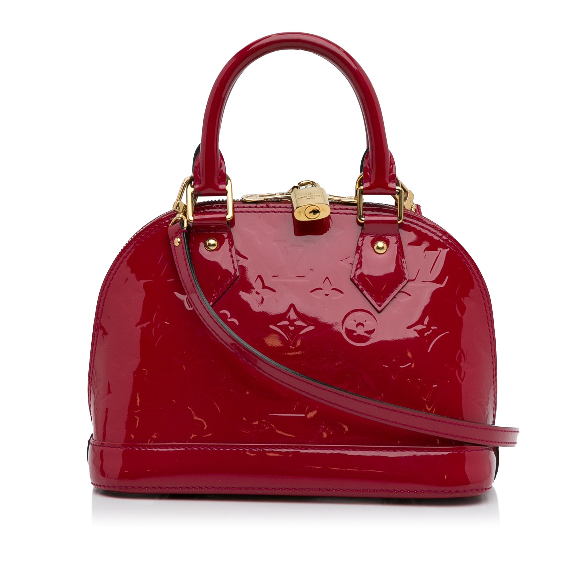 Red Louis Vuitton Monogram Vernis Alma BB Handbag – Designer Revival